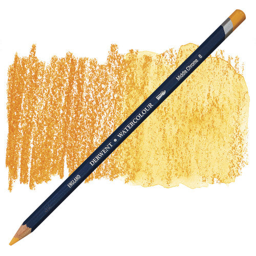 Derwent Watercolour Pencil Middle Chrome Box of 6