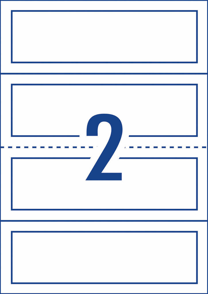 Avery Delegate Cards Laser Embossed 2/Sht 210 x 74.25mm 150gsm Pack 25 2UP – view 3