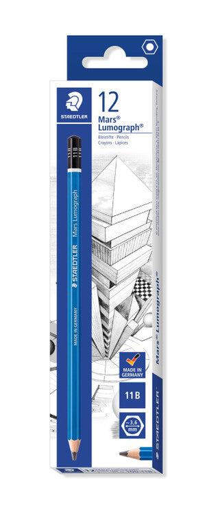 Staedtler 100-11B Mars Lumograph Pencils in a Box of 12
