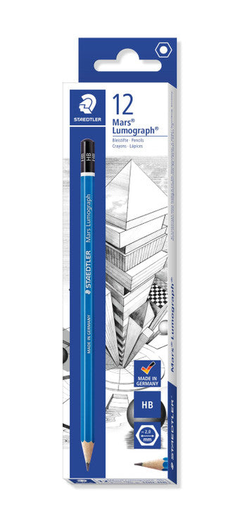 Staedtler Mars Lumograph Pencils HB Box of 12 100-HB
