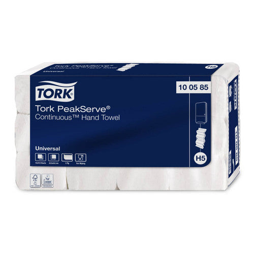 Tork PeakServe Continuous Hand Towel H5 White Carton of 12