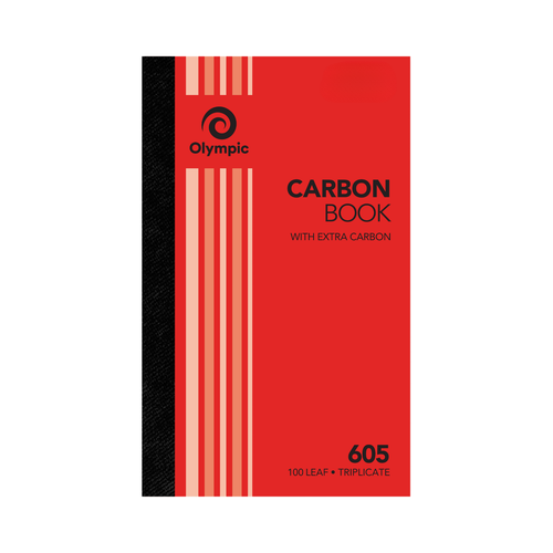 Olympic Carbon Book 605 Triplicate 100 Leaf 200 x 125mm