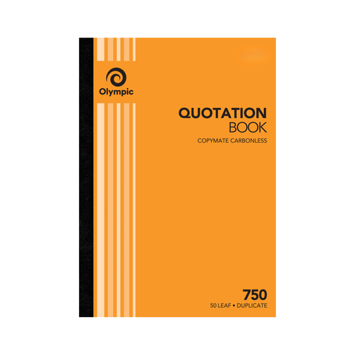 Olympic Quotation Book 750 Carbonless Duplicate 50 Leaf 297 x 210mm