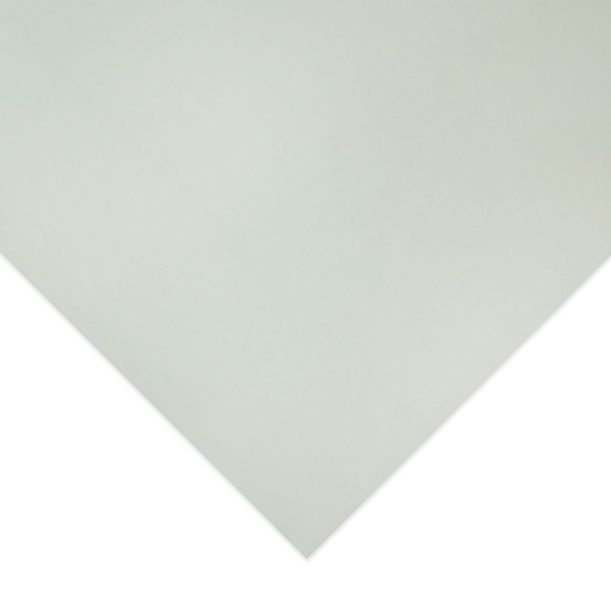 Corner of a Quill grey foam board photographed at an angle, showing the smooth grey paper face