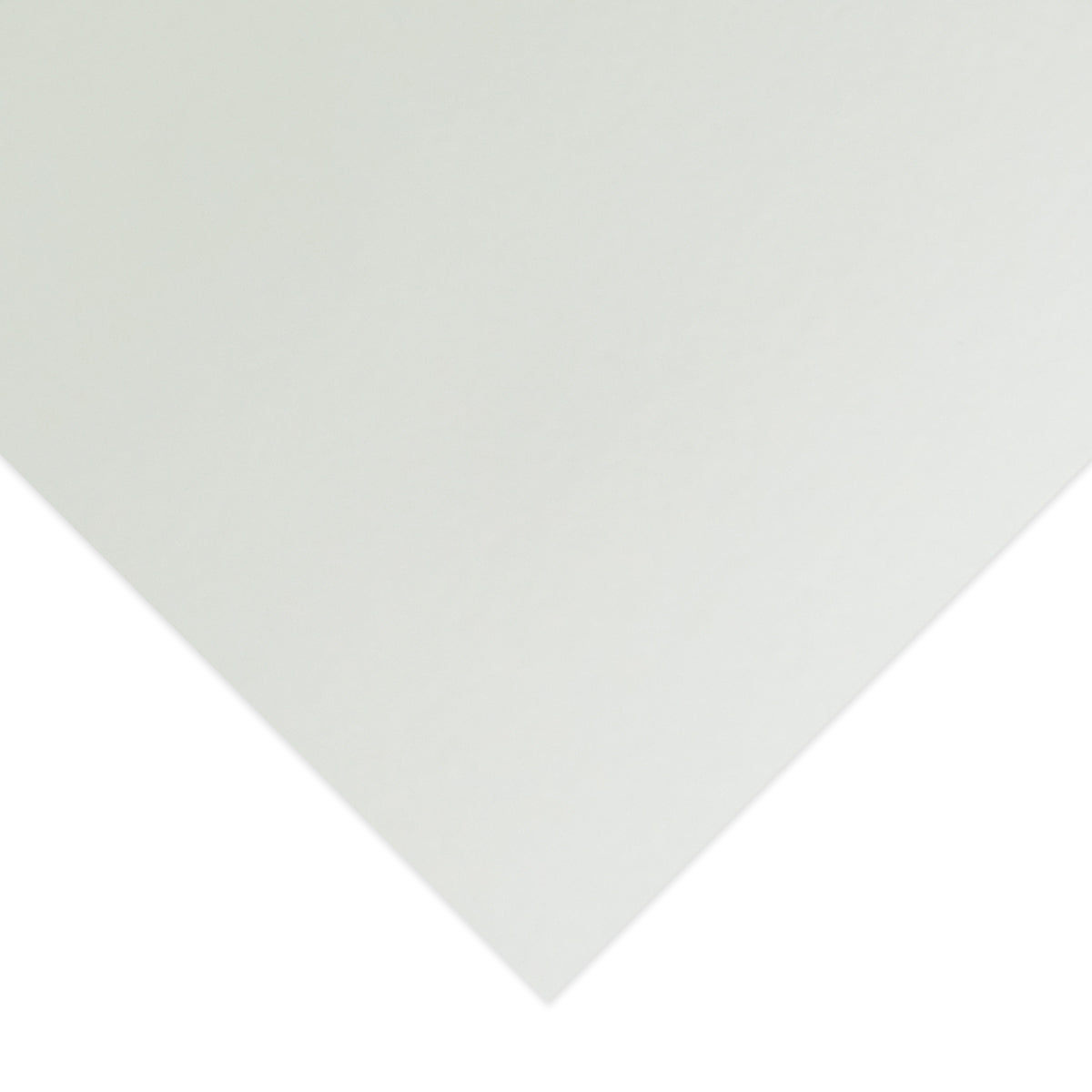 Corner of a sheet of Quill Watercolour Paper Smooth up close, the white paper edge set against a white background