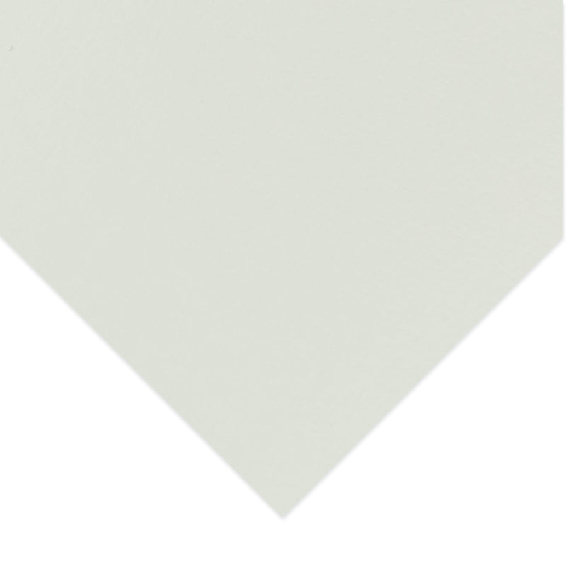Close view of one corner of Quill Watercolour Paper Medium, showing the white sheet edge on a white background