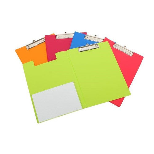 Bantex A4 Clipfolders Fruits PVC Pack of 10 Assorted Colours Each
