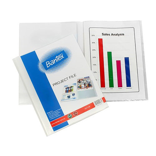 Bantex A4 Display Book Fixed Project File 20 Pocket Box of 25