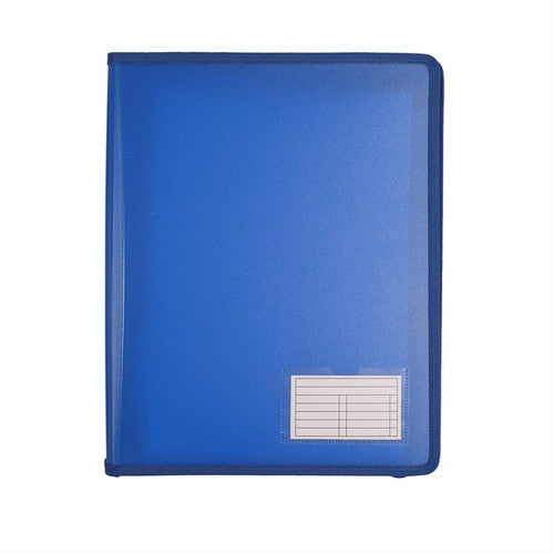 Bantex A4 Zipper Binder 2D 25mm Navy Each