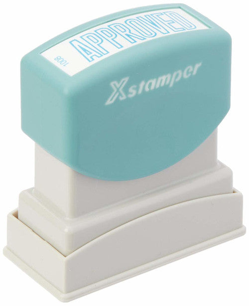 Xstamper Message Stamp Approved Blue