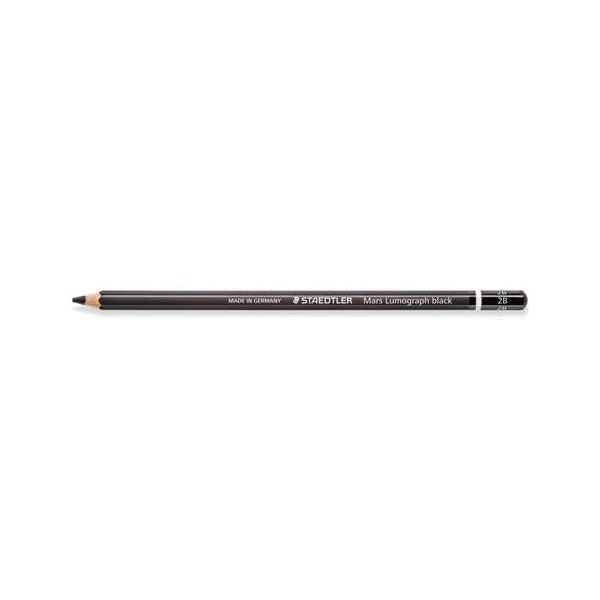 Staedtler Mars Lumograph Black Pencils 2B Box 12 100B-2B – view 3