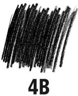 Staedtler Mars Lumograph Black Pencils 4B Box of 12 100B-4B