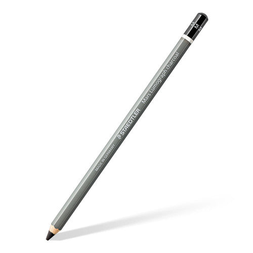 Staedtler 100C SBK4 Mars Lumograph Charcoal Pencils 3 Assorted + Stump Card of 4 (10 Cards)