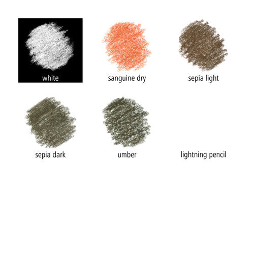 Staedtler 100P-SBK6 Mars Lumograph Pastel Pencils Assorted Card of 6