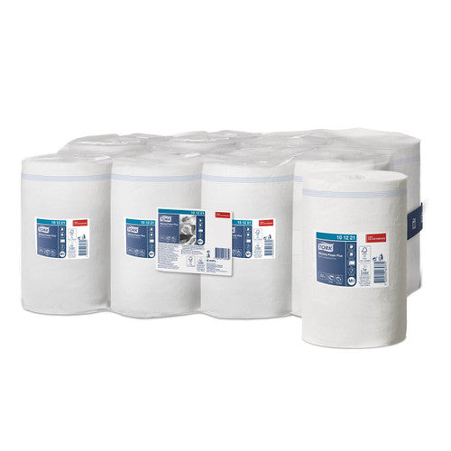 Tork Wiping Paper Plus Mini Centrefeed Roll 2 Ply M1 White Carton of 11 Rolls