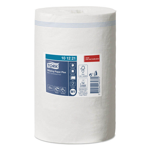 Tork Wiping Paper Plus Mini Centrefeed Roll 2 Ply M1 White Carton of 11 Rolls