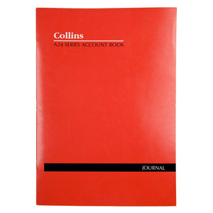 Collins 10202 Account Book Series A24 Journal Red Cover