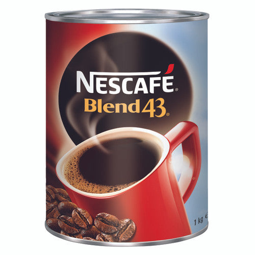 Nescafe Blend 43 Instant Coffee 1kg Can Case of 6
