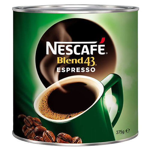 Nescafe Blend 43 Instant Coffee Espresso 375g Can