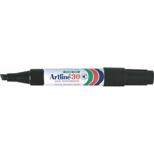 Artline 30 Permanent Marker 5mm Chisel Nib Black Box 12