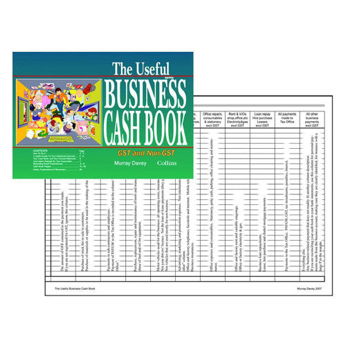 Collins 10400 Useful Cashbook for Small Business Green