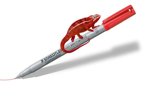 Staedtler Lumocolor Non-Permanent Pen Superfine Red Box of 10 311-2