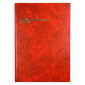 Collins 10849 Account Book Series 3880 Day Book Paged Red Cover