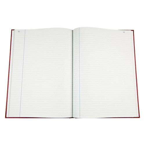 Collins 10905 Account Book Series 3880 Minute Paged Red Cover