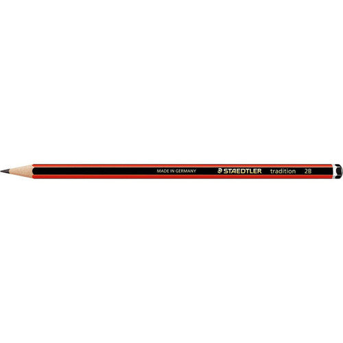 Staedtler 1102BKP100 Tradition Graphite Pencils 2B Cup of 100