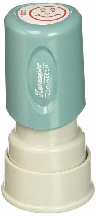 Xstamper Merit Stamp Happy Face Red