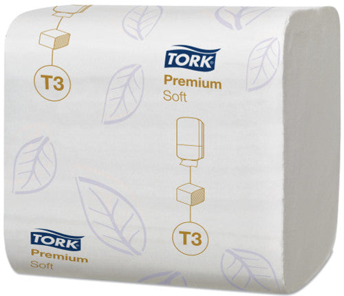 Tork Soft Folded Toilet Paper 2 Ply Premium T3 Carton of 30