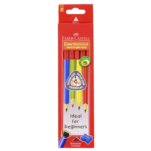 Faber Castell Junior Grip Triangular Pencil HB Box of 12