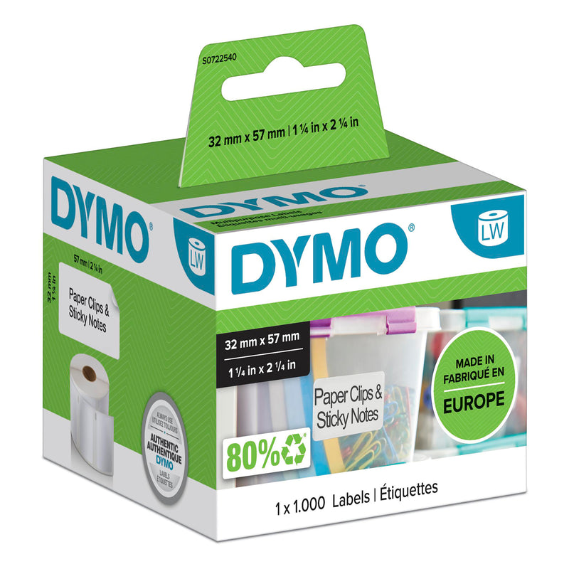 Dymo LabelWriter Multi Purpose Labels 32mm x 57mm - 3D view