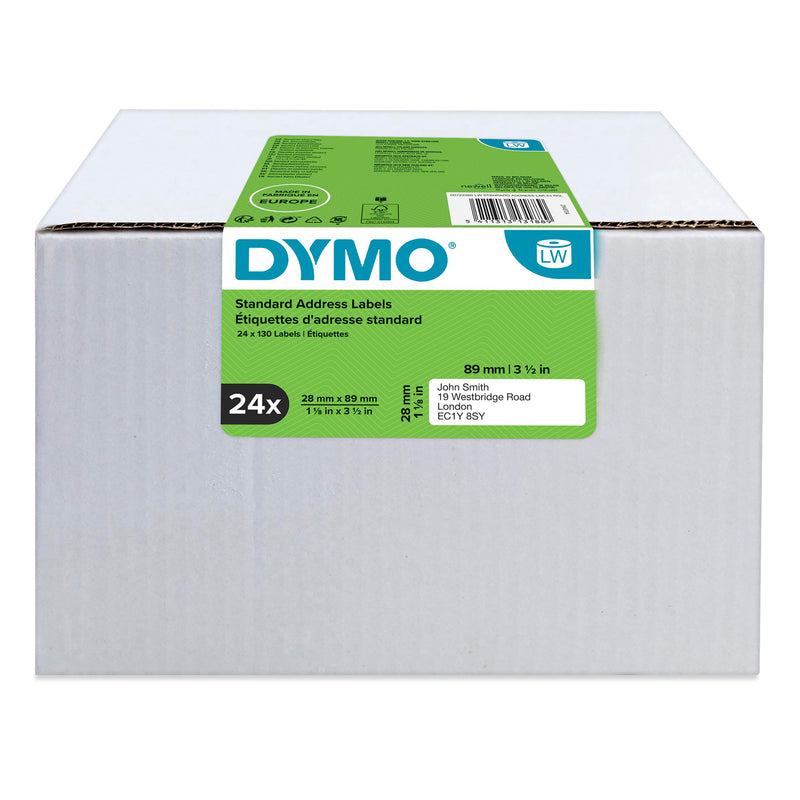 Dymo LabelWriter Standard Address Labels 28mm x 89mm, 24 Rolls - product image