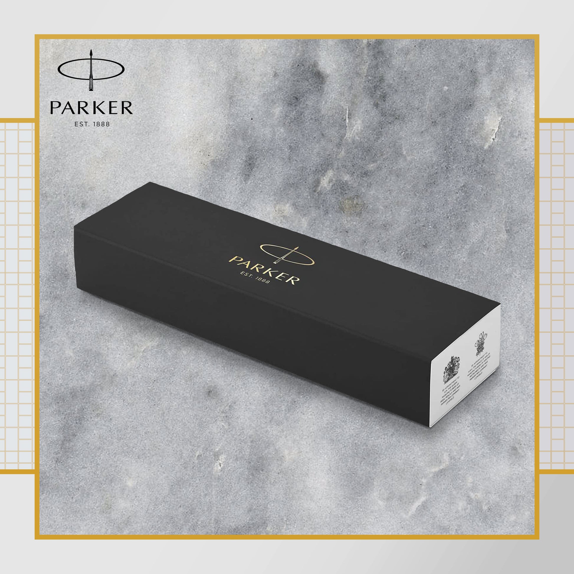 Parker IM Premium Ballpoint Pen Pearl Lacquer and Gold Trim Medium Tip