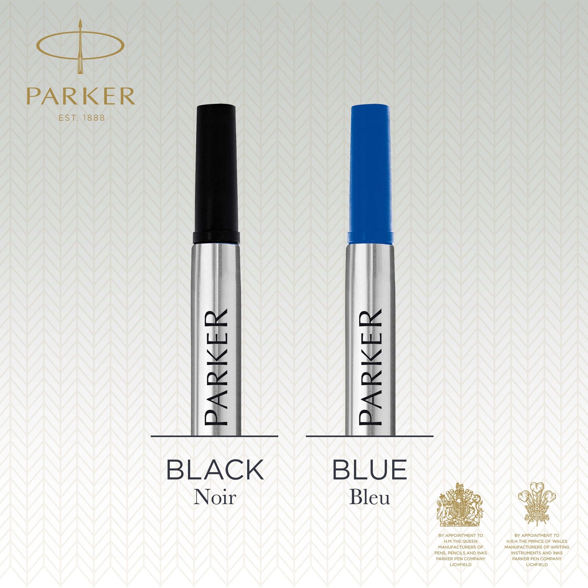 Parker Rollerball Refill Black Medium Tip