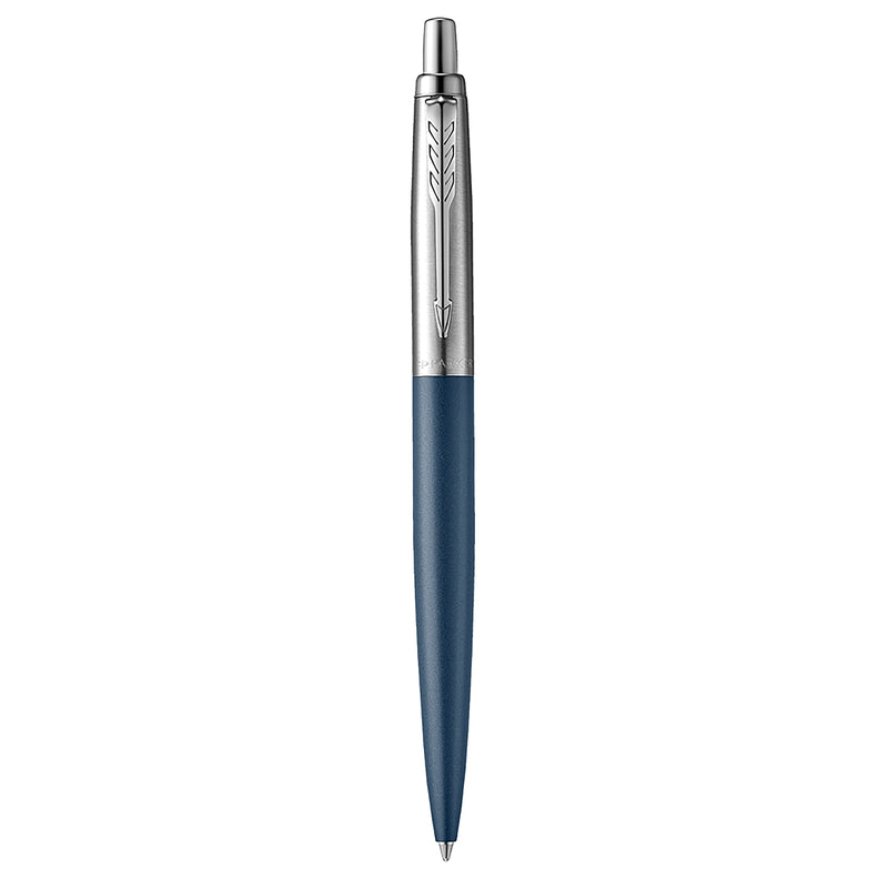 Parker Jotter XL Ballpoint Pen Matte Blue Lacquer and Chrome Trim Medium Tip