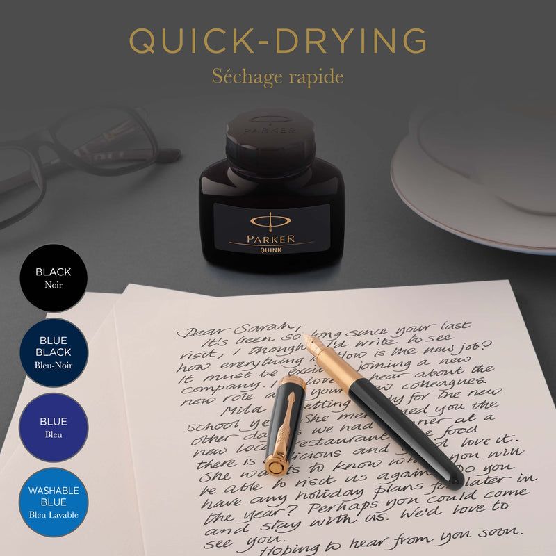 Parker Blue Black Ink Bottle 50ml