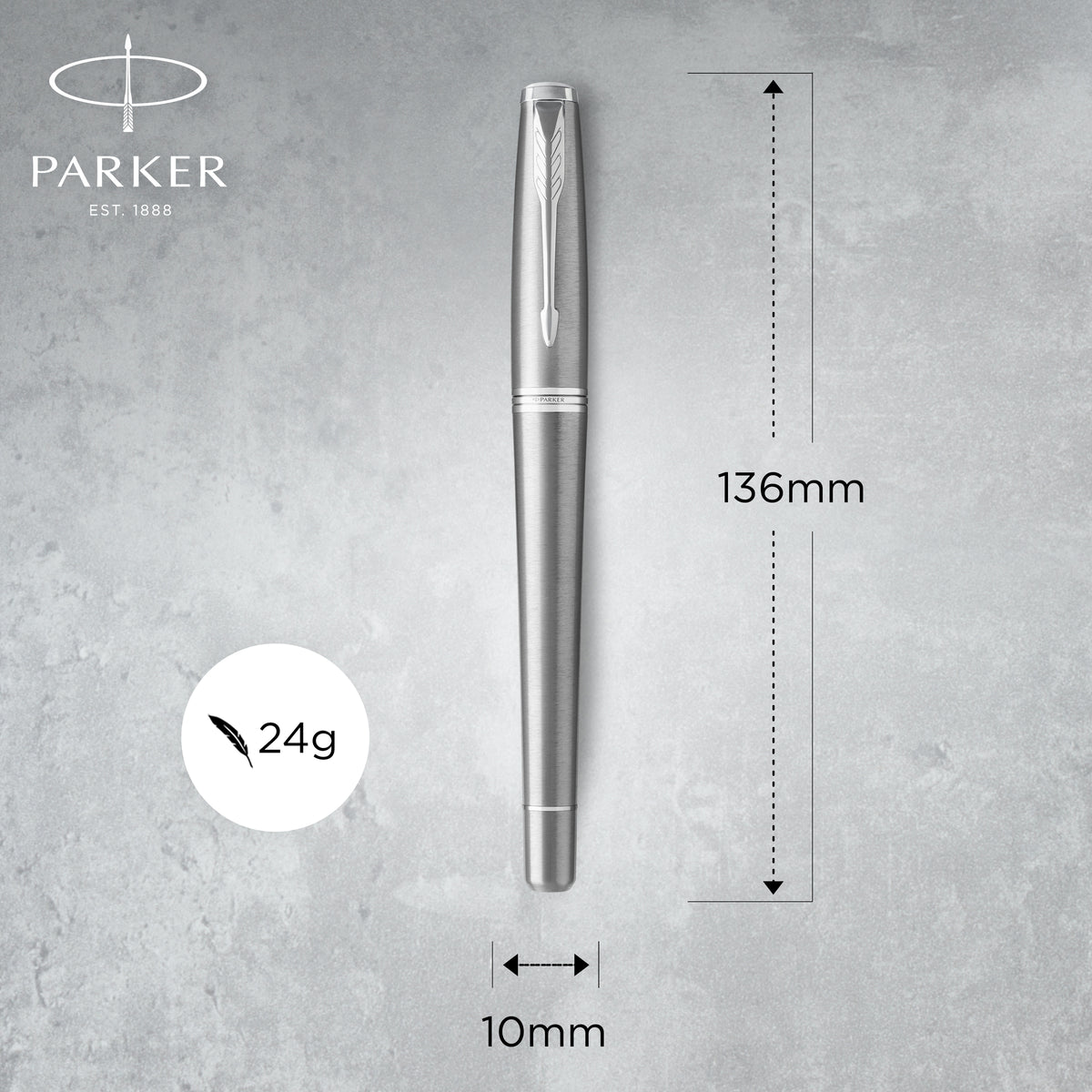 Parker Urban Fountain Pen Metro Metallic Chrome Trim Medium Nib