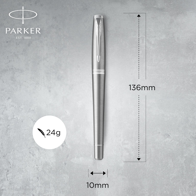 Parker Urban Fountain Pen Metro Metallic Chrome Trim Medium Nib