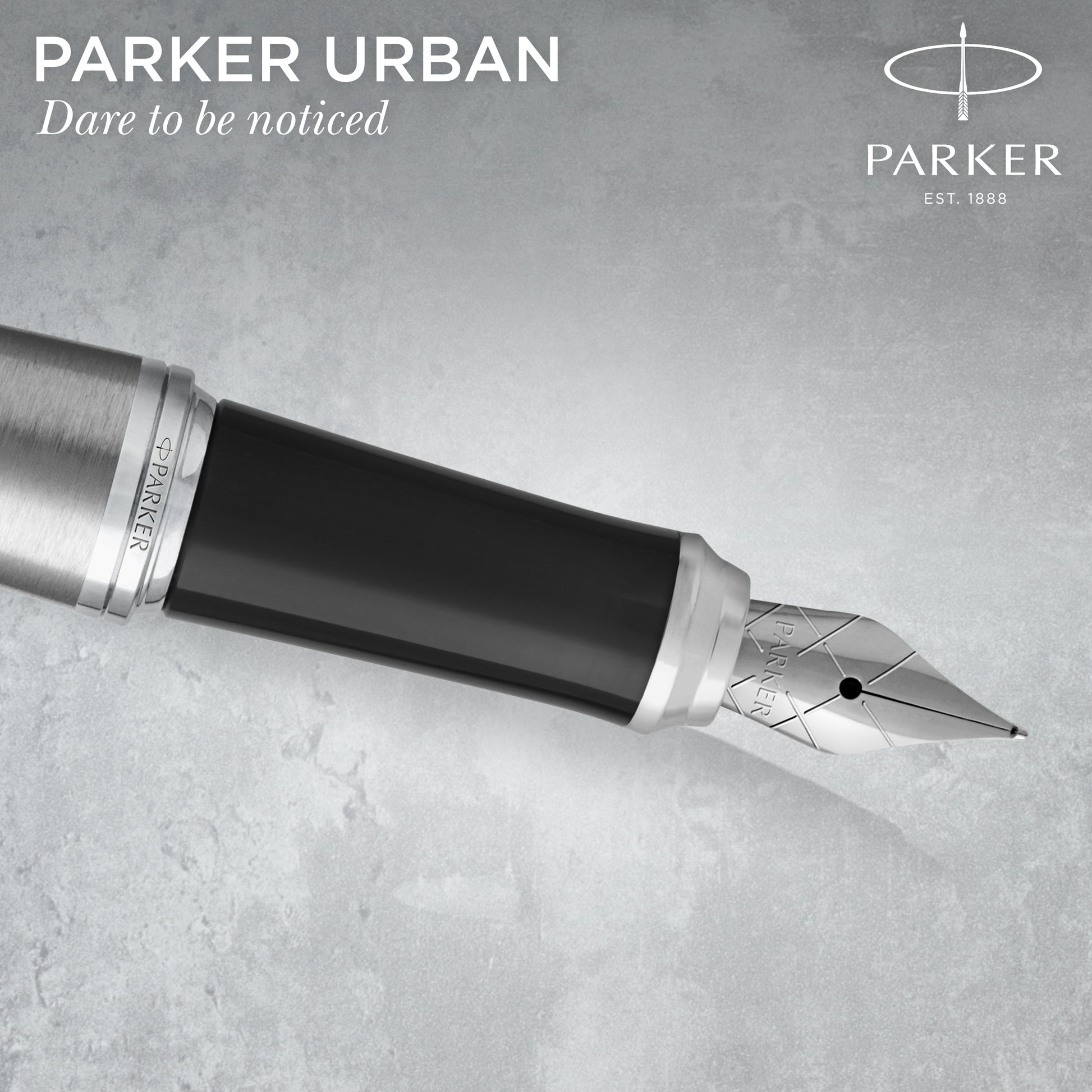 Parker Urban Fountain Pen Metro Metallic Chrome Trim Medium Nib