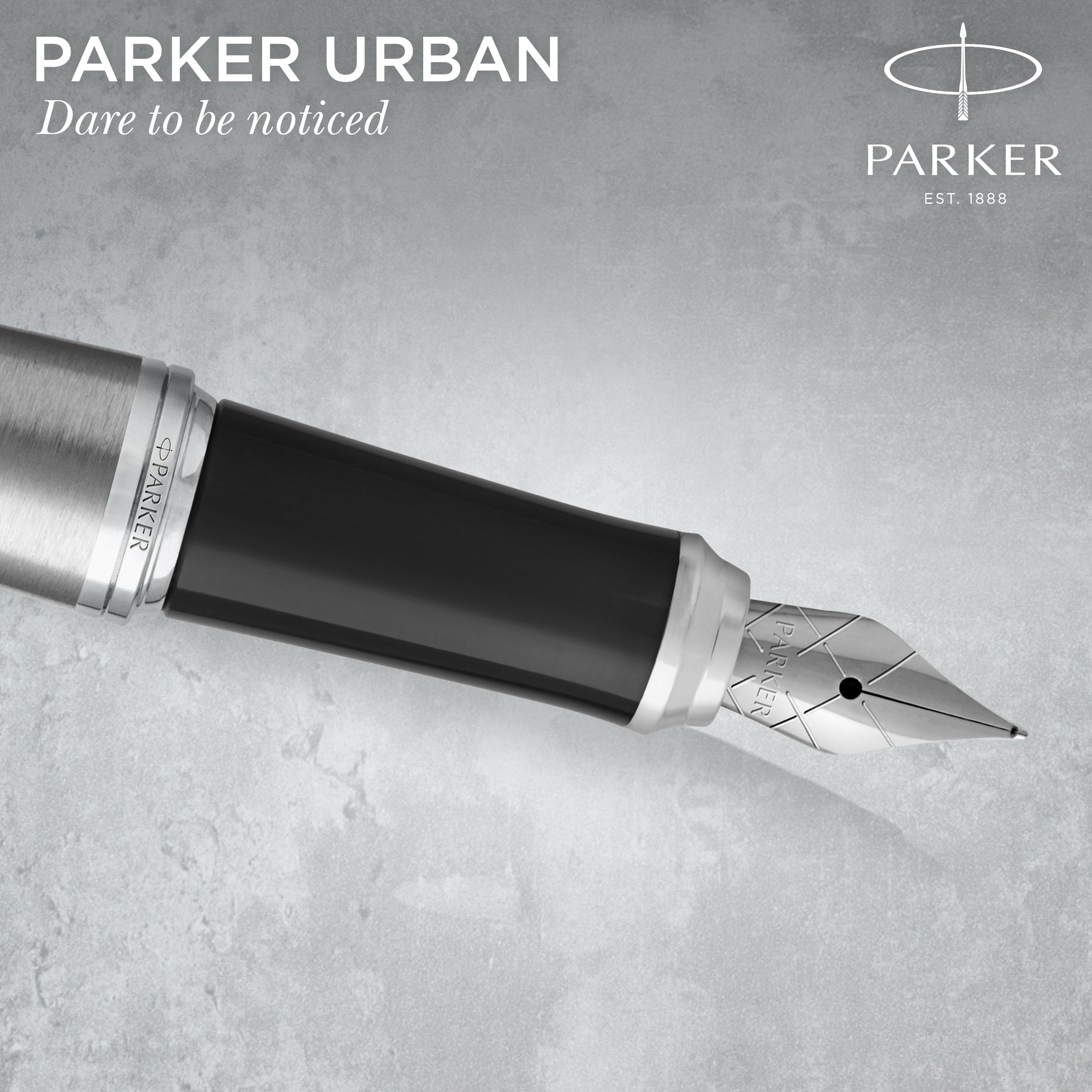 Parker Urban Fountain Pen Metro Metallic Chrome Trim Medium Nib
