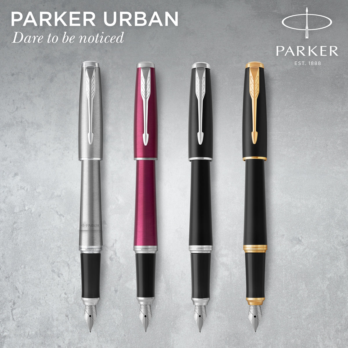 Parker Urban Fountain Pen Metro Metallic Chrome Trim Medium Nib