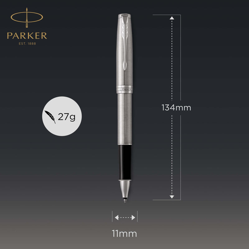 Parker Sonnet Rollerball Pen Stainless Steel and Palladium Trim Fine Tip