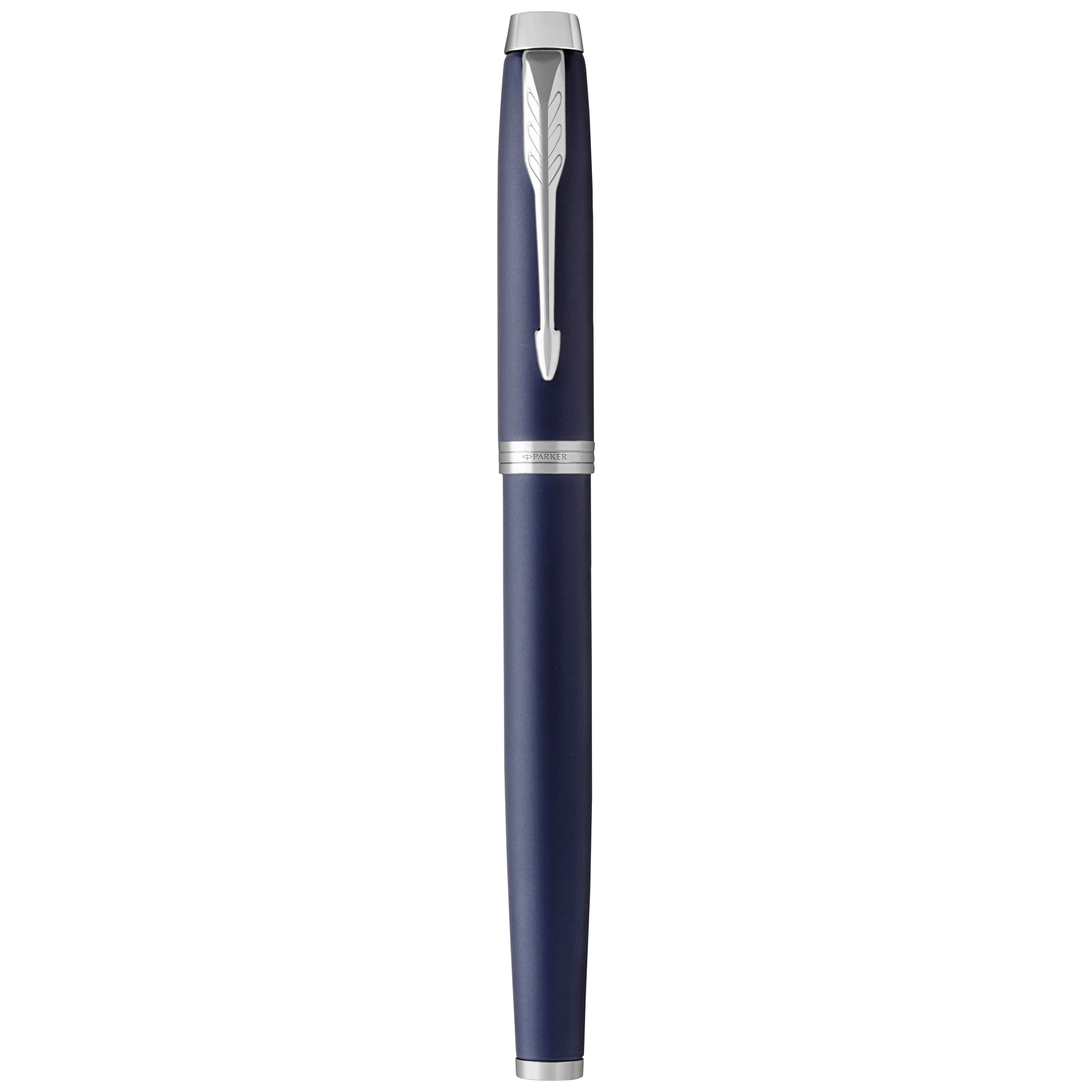 Parker IM Fountain Pen Matte Blue Lacquer and Chrome Trim Medium Nib