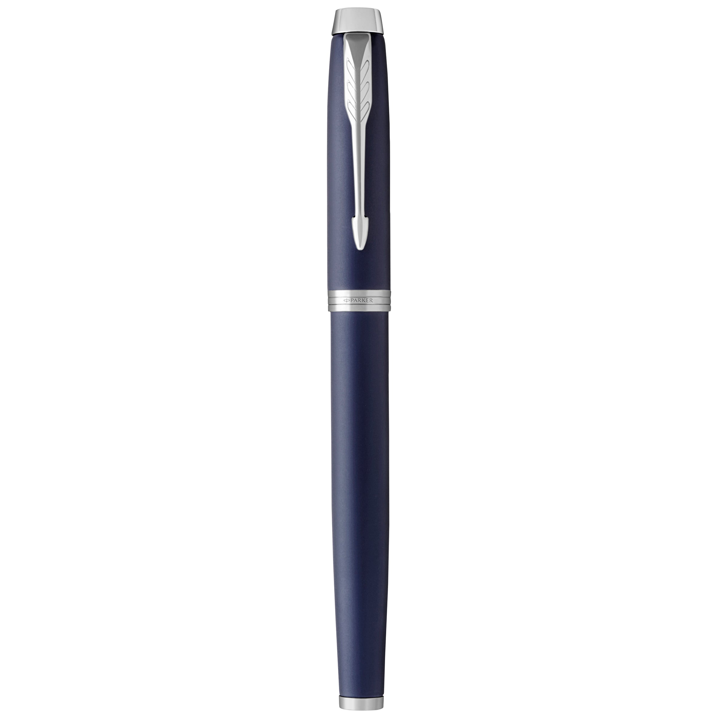 Parker IM Fountain Pen Matte Blue Lacquer and Chrome Trim Medium Nib