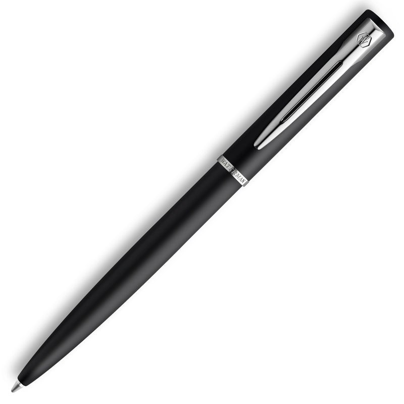 Waterman 2068192 Graduate Allure Black Chrome Trim Ballpoint Pen In A Box