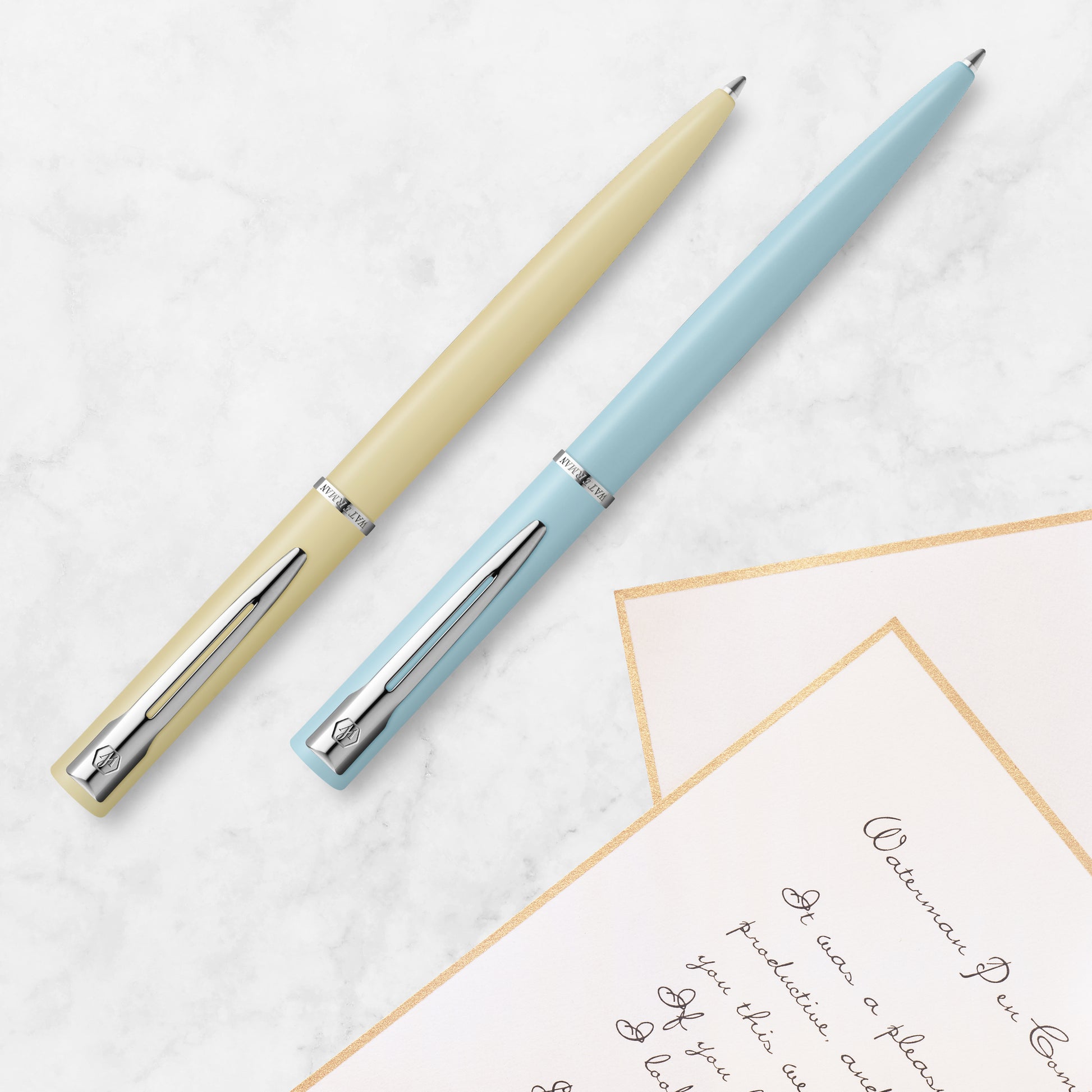 Waterman 2068192 Graduate Allure Black Chrome Trim Ballpoint Pen In A Box
