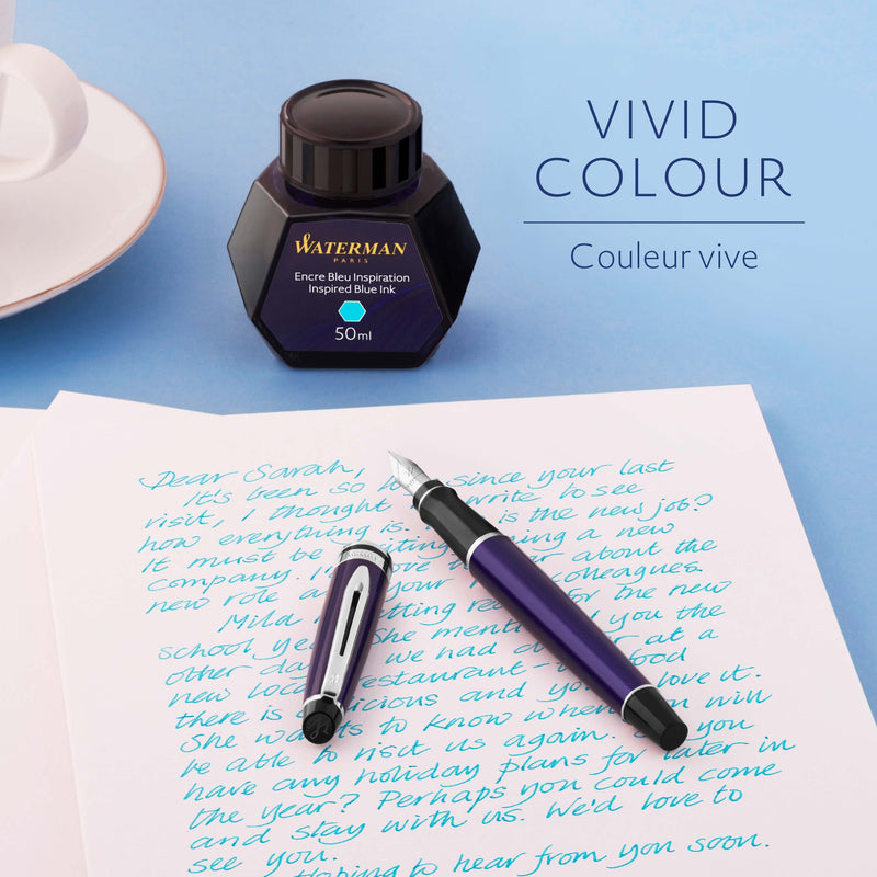 Waterman Ink 50ml Inspired Blue in Box