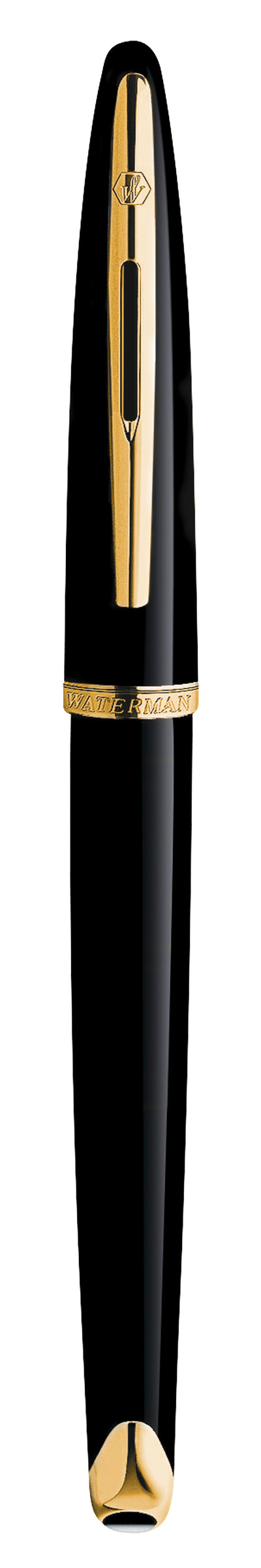 Waterman Carene Black Sea Gold Trim Fountain Pen in Box